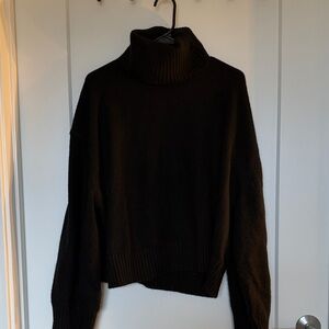 Black Cowl Neck Sweater